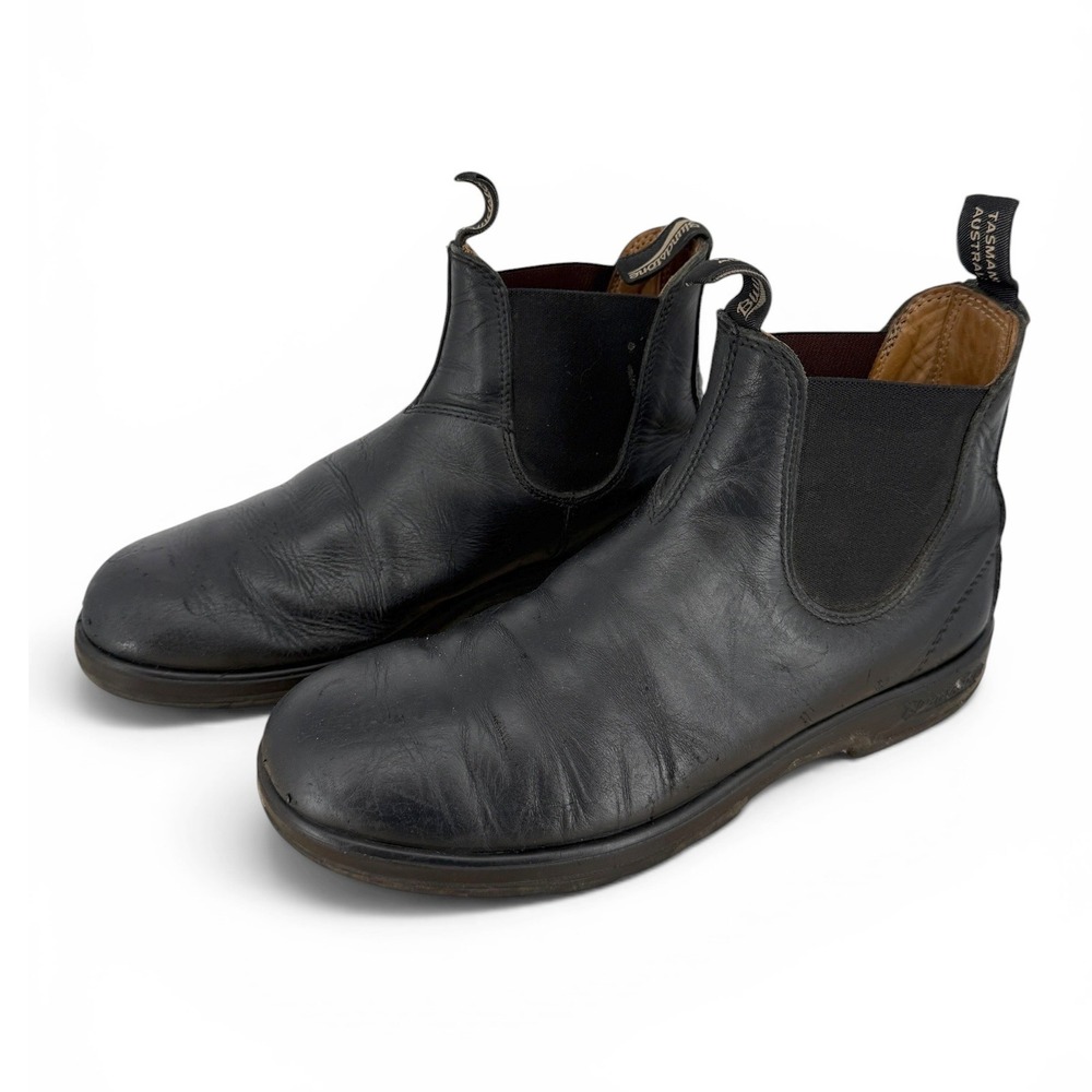 Blundstone Chelsea Boots Size AU 10 US 11 Australia Pull On Mens Black Leather
